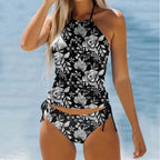 Bathing Suits For Girls Women'S Swimwear Tankini 2 Piece Normal Swimsuit Backless 2 Piece Printing Swimwear Plus Size Women - Matrix-studios.com