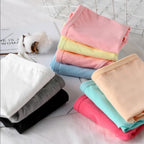 7Pcs/Set Candy Color Underwear Womens Comfortable High-quality Cotton Panties Mid-waist Breathable Underpanties Plus Size Briefs - Matrix Studios