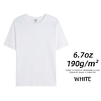 6.7oz 190gsm Combed Cotton Tees Tshirts Mens Solid Tops Woman Male Custom Team Uniform Class Clothes Summer Brand Customization - Matrix Studios