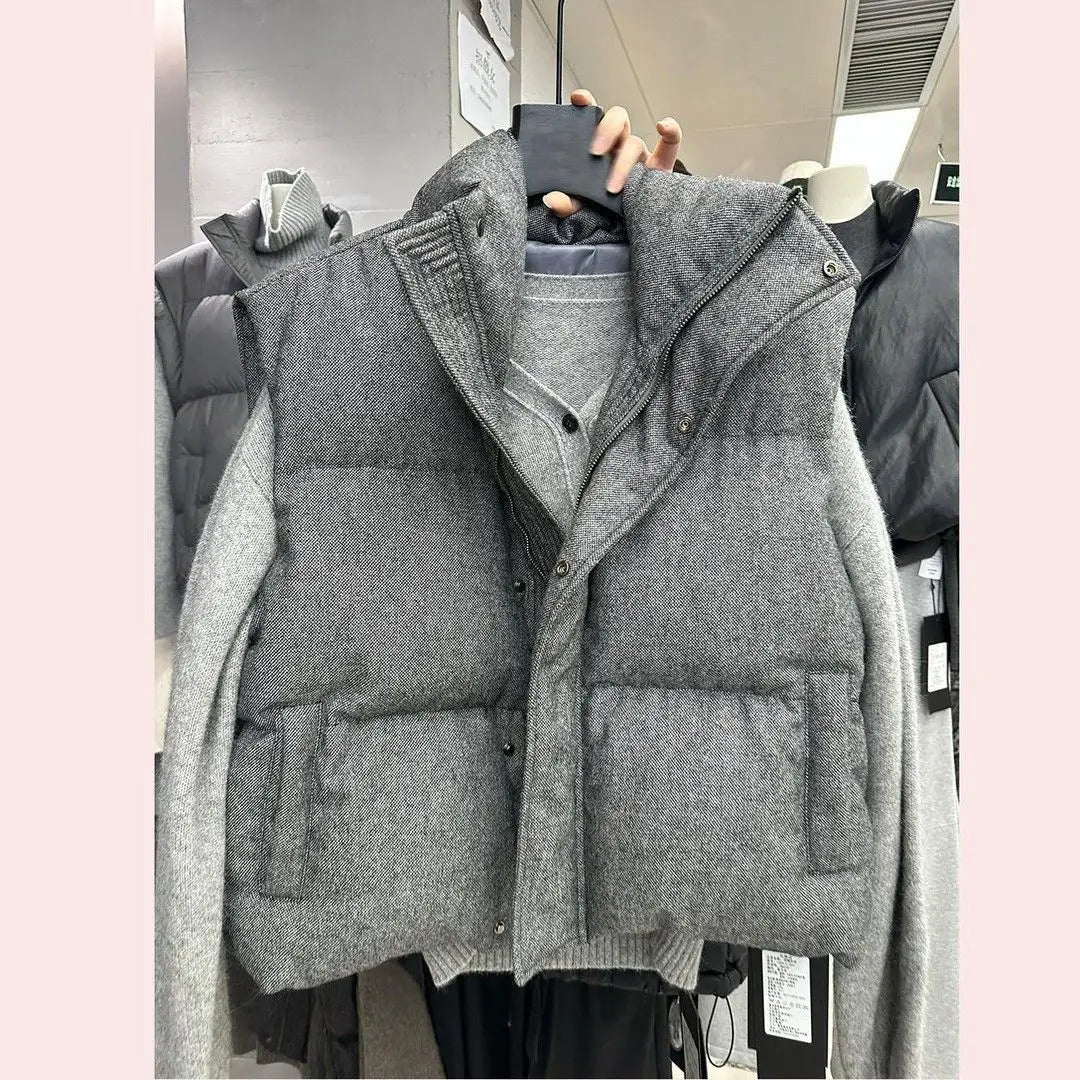 Neploe Korea Chic Streetwear Personalized Vest Short Parkas Casual Elegant Coat Advanced High Street Moda All-match Women Jacket - Matrix Studios