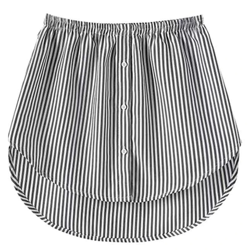 Detachable Underskirt Women Fake Shirt Irregular Skirt Tail Blouse Hem Cotton Extender Fake Hem Mini Skirt Fake Hem 6 Sizes - Matrix-studios.com