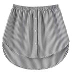 Detachable Underskirt Women Fake Shirt Irregular Skirt Tail Blouse Hem Cotton Extender Fake Hem Mini Skirt Fake Hem 6 Sizes - Matrix-studios.com