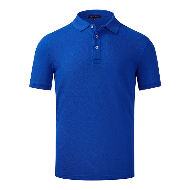 100% Cotton Lapel Polo Custom Logo Business Men And Women Short Sleeve Polo Embroidery Company Brand Quality Tops Print Design - Matrix-studios.com