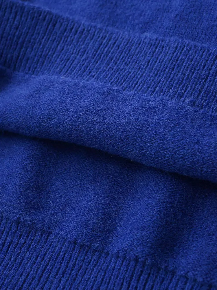 NLZGMSJ Casual Knitted Women Loose Sweater Autumn Long Sleeve Half High Collar Oversize Pullovers Female Warm Sweater Y2K - Matrix Studios
