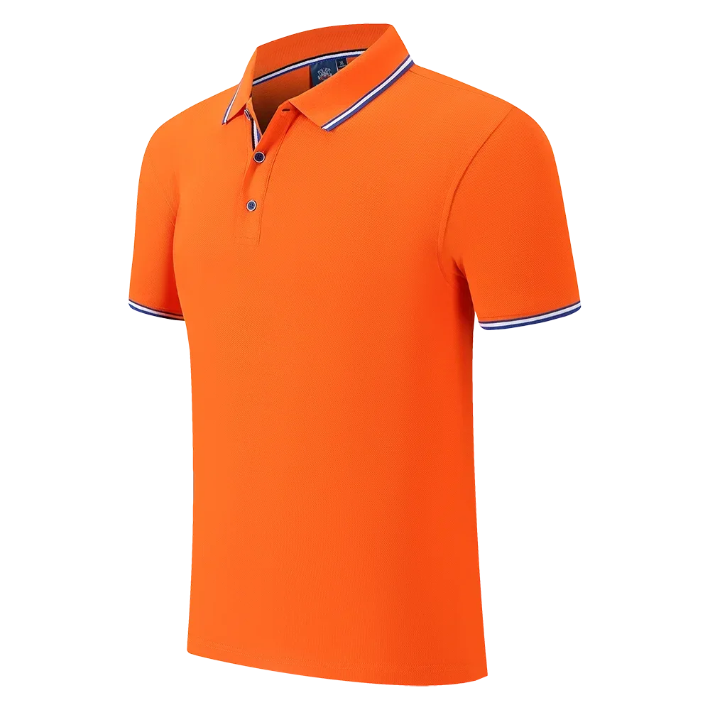 100% Cotton Quality Polo Logo Personalization Men Women Short Sleeve Shirts Striped Lapel Golf Tees Summer Top Shirt Custom - Matrix-studios.com