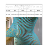1PC Women Fishnet Cover Up Without Bikini Sexy Lingerie See Through Hollow Out Bodycon Dress Long Sleeve Beachwear DS140 - Matrix Studios