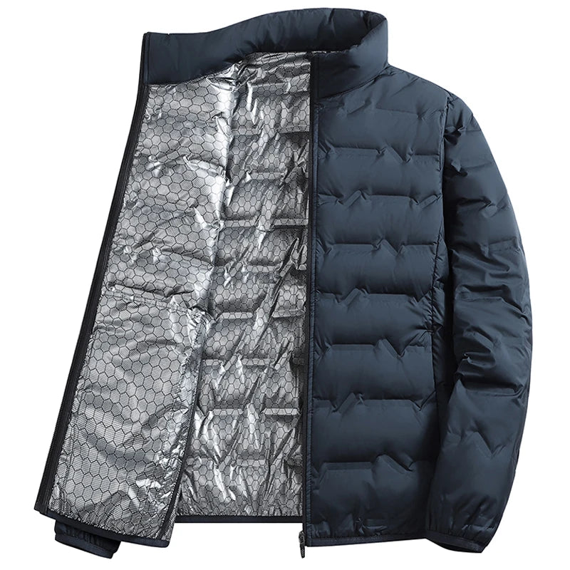 Men's Parka Men's Jacket Winter New down Jacket Solid Color Warm Jackets Men Business Leisure Coat Teenager Coats 96188 - Matrix Studios