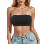 Sexy Seamless Strapless Tube Top Bra Women's Half Cup Ultra Thin Silicone Non-slip Underwear Off-the-shoulder  Dress Lingerie - Matrix Studios