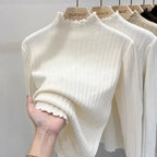 Autumn Winter Chic Bottom Sweaters Women Fashion Turtleneck Pullover Slim Long Sleeve Knitted Jumpers Soft Warm Pull Femme Top - Matrix Studios