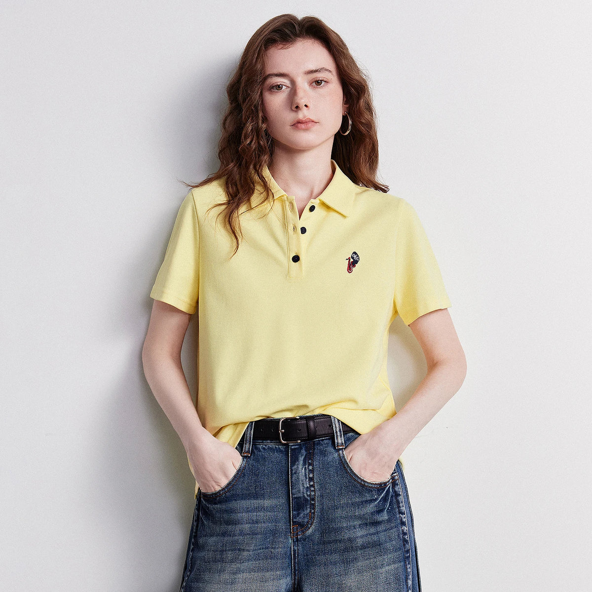 TOYOUTH Women Polo Shirt 2026 Summer New Breathable Short Sleeve Versatile Pullover Tops - Matrix-studios.com