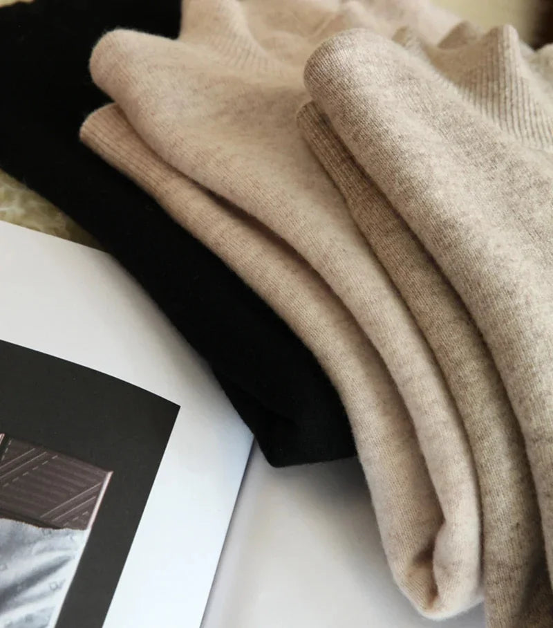 Autumn Winter chic Bottom Sweaters Women Fashion Turtleneck Pullover Slim Long Sleeve Knitted Jumpers Soft Warm Pull Femme Top - Matrix Studios