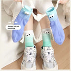 Holding Hands Magnetic Socks Fun Color Cartoon Sock for Women Men Crazy Novelty Valentine's Gifts For Couples Anniversary Friend - Matrix Studios