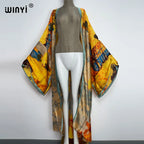 Europe WINYI new tunic bikini sweet lady pink boho Cardigan stitch Cocktail sexcy Boho Maxi Holiday Batwing Sleeve KIMONO mujer - Matrix Studios