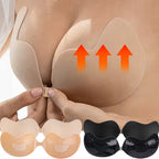Invisible Push Up Bra for Women Backless Strapless Bra Seamless Front Closure Bralette Underwear Silicone Self-Adhesive Bra Pads - Matrix Studios