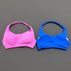 Women Sports Bra Seamless Halter Yoga Clothes Removable Cups Women Workout Clothing Gym Backless Bra Running Workout Tops - Matrix Studios