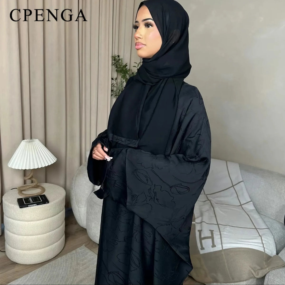 Luxury 2 Piece Muslim Outift Sets for Women Ramadan Dubai Hijab Abaya Dress Islamic Party Kaftan Robe Elegant Turkey Gown 2025 - Matrix-studios.com
