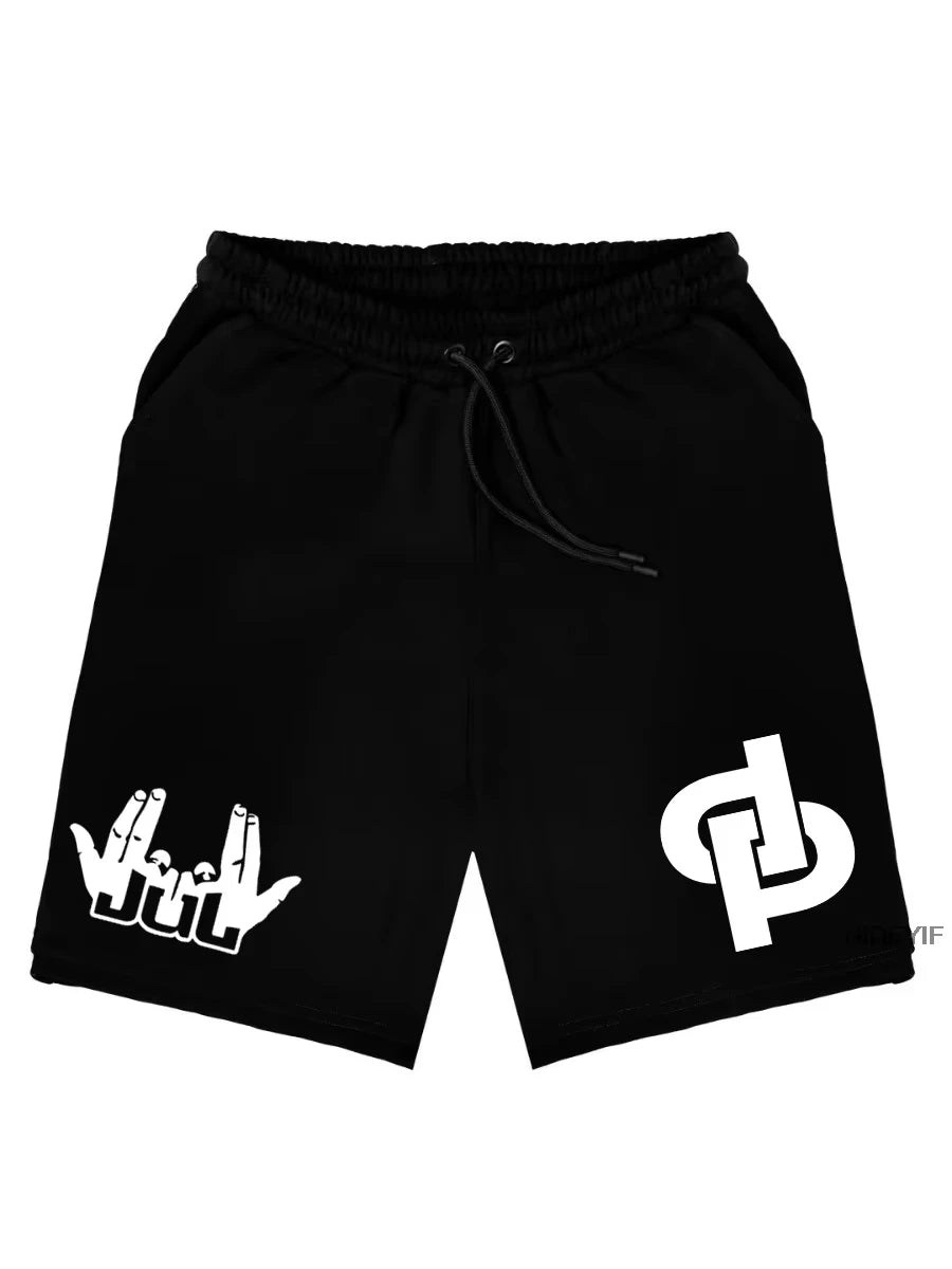 France Rapper Jul Shorts For Men Women Summer Casual Breathable Cotton Beach Comfortable  sweatpants short