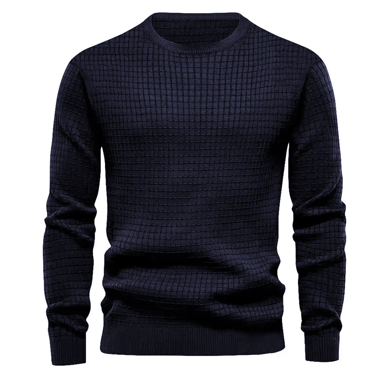 New Men's Crew Neck Sweatshirts Solid Color Large Sweatwear Spring Outdoor Jogging Tops - Matrix Studios