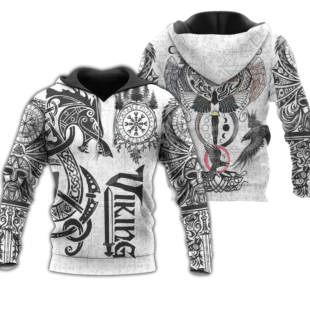 2024 New Hoodie 3d Viking Harajuku Print Pullover Men's Hooded Sweatshirt Oversized Vintage Male Clothing Fall Long Sleeve - Matrix Studios