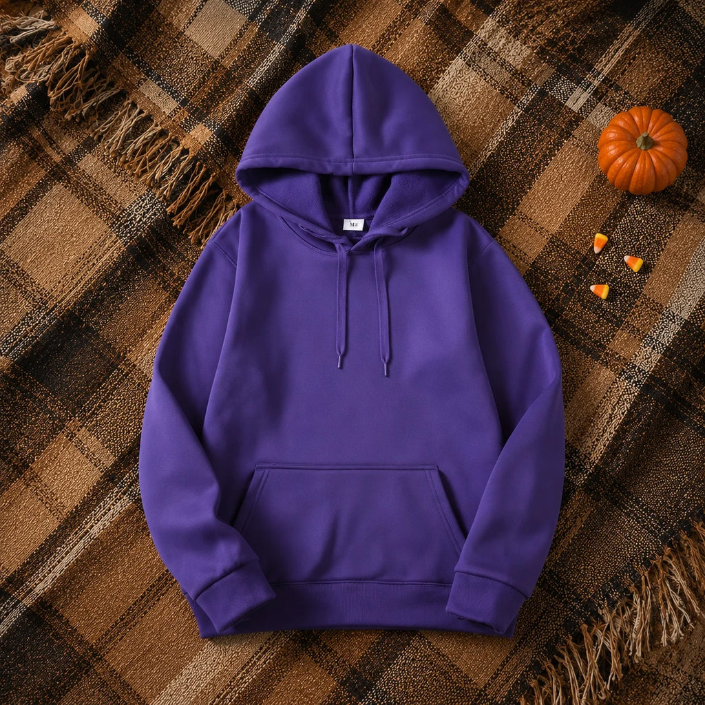 2025 White Hoodies Men Women Autumn Long Sleeve Pullover Tops Casual Pocket Hoodies Unisex Outer Loose Sport Wear - Matrix Studios