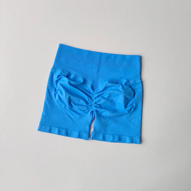 Peach Buttock Lifting Three-point Shorts Summer High Waisted Yoga Shorts Fashionable and Sexy Running Fitness Pants Solid Color - Matrix Studios