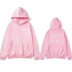 New Men Women DIY Zipper cardigan hoodie 2025 New Fashion Your Own Design Brand Logo/Picture Personalized Custom Anywhere - Matrix Studios