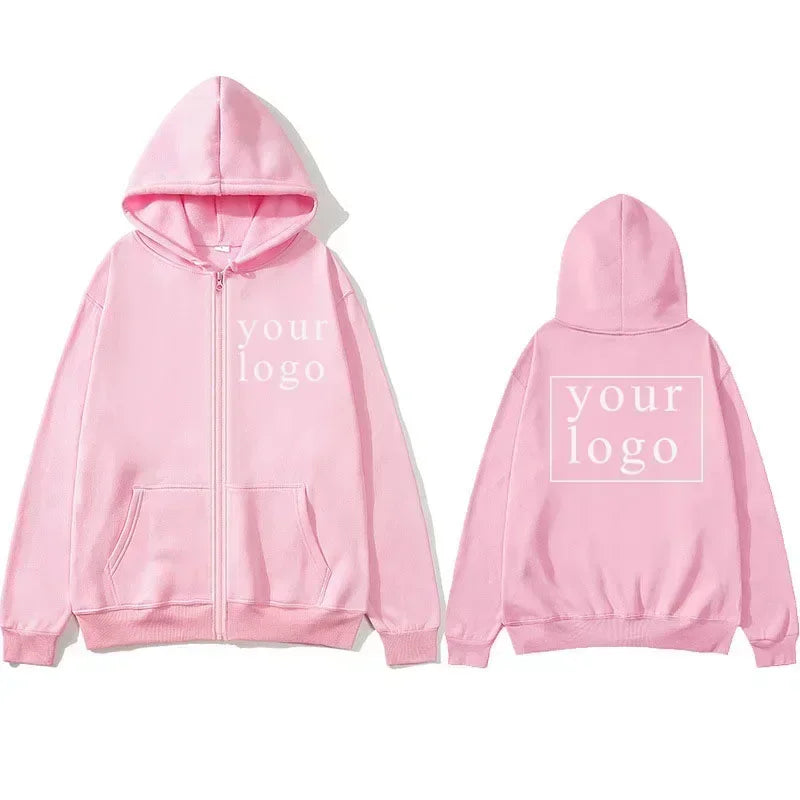 New Men Women DIY Zipper cardigan hoodie 2025 New Fashion Your Own Design Brand Logo/Picture Personalized Custom Anywhere - Matrix Studios