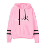 Womens Tracksuit Casual Stripe Versatile Sweatshirt Black Sweatpants Loose Print High Quality Outfits Single Piece Hoodies Pants - Matrix-studios.com