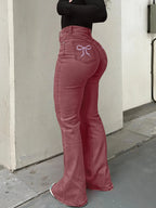 Women Jeans Boot Cut Y2k Jeans Wide Leg Denim Pants Distressed Washed Full Ankle Length Pockets Zipper Fly High Waist Club 2026 - Matrix-studios.com