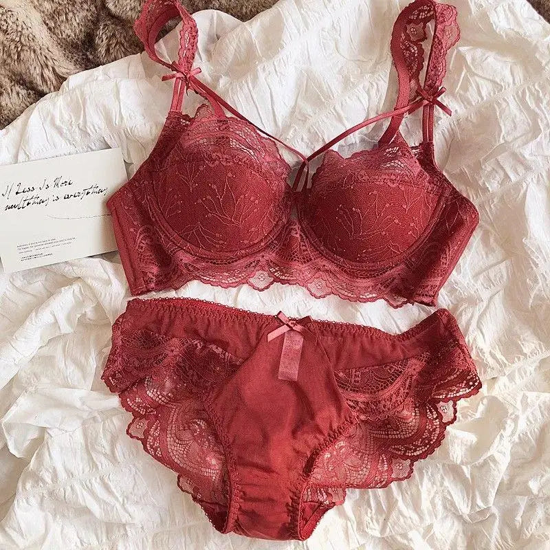 MOYISU Adjustable Lace Bralette for Small Chest Bra Set Removable Straps & Thin Padding Soft Wire Comfort Muslim Girls Underwear - Matrix-studios.com