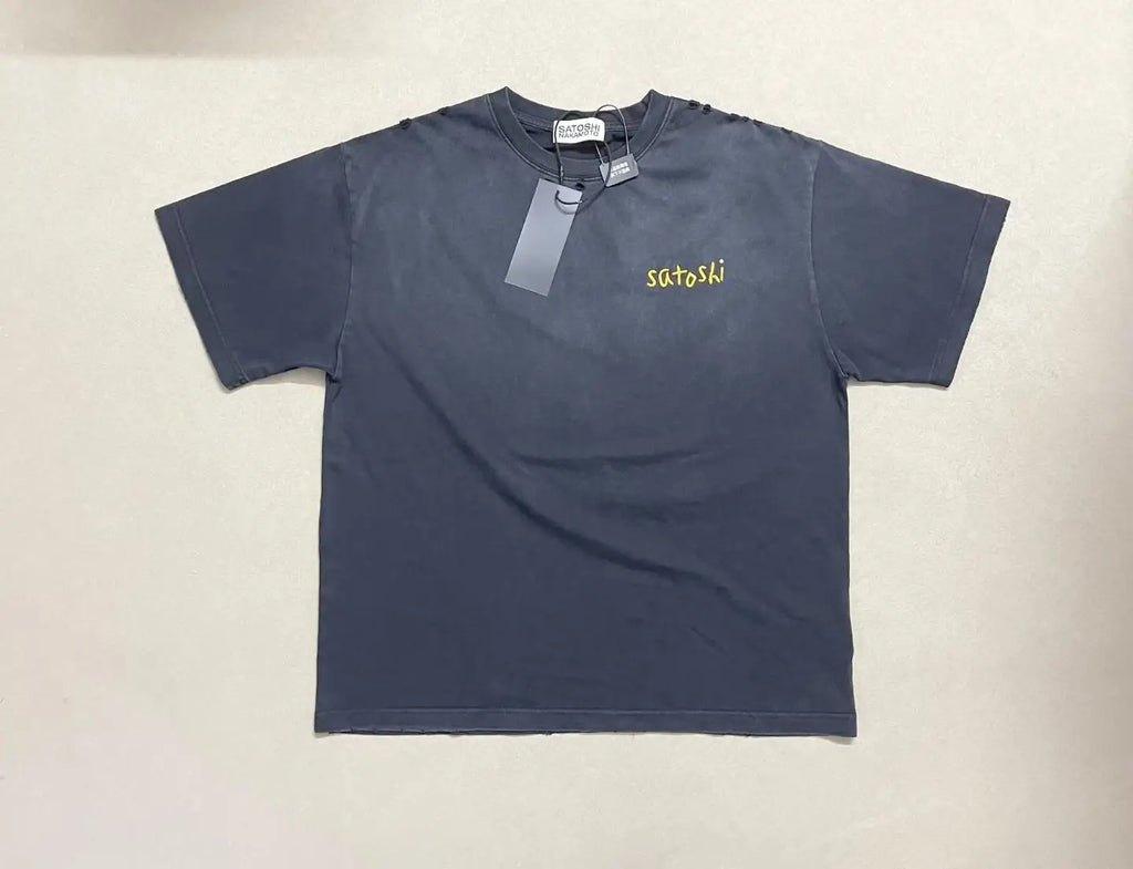 Satoshi Nakamoto Hole Chain Stitch T Shirt Men Women High Quality Tee Tops T-Shirt - Matrix-studios.com
