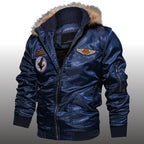 Men's Winter Outdoor Casual Thick Fleece Down Parkas Fur Coat Oversize Plus Velvet Brand Keep Warm Padded Oversized Jacket - Matrix Studios