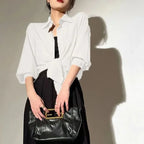 SMVP Chiffon Blouse for Women 2025 New Summer Sheer Mesh Long Sleeve Sun Protection Shirts Korean Fashion Office Lady Shirt Tops - Matrix-studios.com