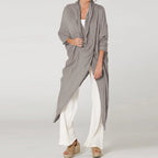 ZANZEA 2025 Fashion Blouses Autumn Women Tops Vintage Long Shirts Casual Solid Cowl Neck Long Sleeve Asymmetrical Party Blusas - Matrix-studios.com