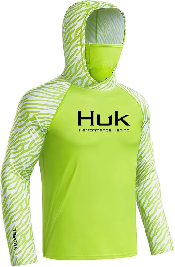 Fishing shirt Hooded sweatshirt for Fishing UV hoodie clothing Camiseta De Pesca men's clothing hooded top black white yellow - Matrix Studios