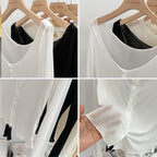White Ice Silk Thin Waist Slimming Women Cardigan Sun Protection Clothing 2026 Summer Cardigan Long Sleeve Short Top - Matrix Studios
