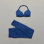 2Pcs HISTELLO Seamless Yoga Sports Set for Women Resistant Backless Bra Pilates Fitness Workout Running Leggings Gym Suit - Matrix-studios.com