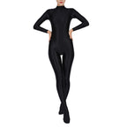 Women Full Body Jumpsuit Sports Gym Yoga Tights Bodysuit Long Sleeve Footed One Piece Solid Color Jumpsuit Body Shape Sportwear - Matrix Studios