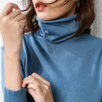 Autumn Winter Sweater Turtleneck Slim Fit Basic Pullovers 2025 Fashion Korean Knit Tops Bottoming Womens Sweater Stretch Jumpers - Matrix Studios