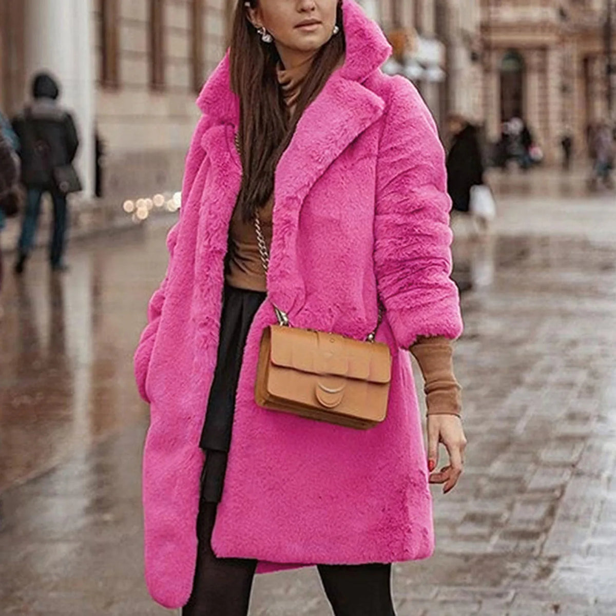Faux Leather Winter Sheepskin Coat For Women Outwear Women's Warm Suit Teddy Bear Women's Jackets Autumn Faux Fur Coats - Matrix Studios