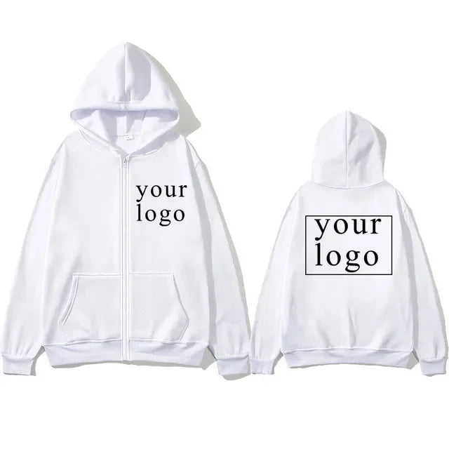 2024 New Fashion Your Own Design Brand Logo/Picture Personalized Custom Anywhere Men Women DIY Zipper cardigan hoodie - Matrix Studios