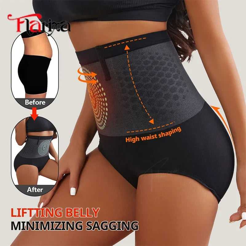 Flarixa Tummy Control Underwear Briefs for Women High Waist Seamless Butt Lifting Panties Sweat Slim Body Shaper Belly Slimmer - Matrix Studios
