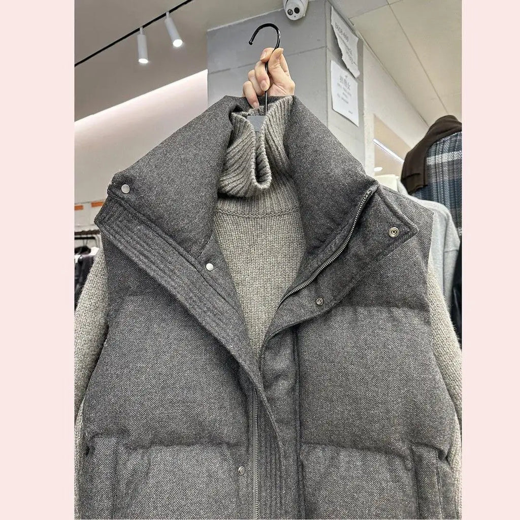 Neploe Korea Chic Streetwear Personalized Vest Short Parkas Casual Elegant Coat Advanced High Street Moda All-match Women Jacket - Matrix Studios