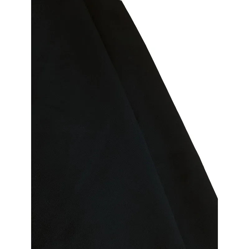 Solid Color Comfortable Wide Leg Pants with Elastic Waist Pocket, Casual Loose Fit for Autumn and Winter - Matrix-studios.com
