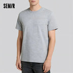 Semir Short Sleeve Men T-Shirt Cotton 2026 Summer New Man Clothing Thin And Versatile T Shirt Couples Solid Color Tops - Matrix Studios