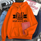 Harajuku Anime Manga UA My Hero Academia Logo Hoodies Sweatshirt Men Long Sleeve Streetwear Women Patchwork Winter Sweatshirts - Matrix Studios