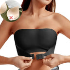 Women's Sexy Strapless Push Up Bra Removable Padded Seamless Ice Silk Top Women Invisible Beauty Back Anti-slip Off-shoulder Bra - Matrix Studios