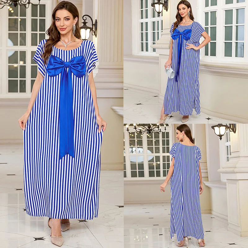 Women Embroidered Long Caftans Plus Size Kaftan Dresses Beach Bathing Suit Cover Up Moomoo Dress Moroccan Robe - Matrix Studios