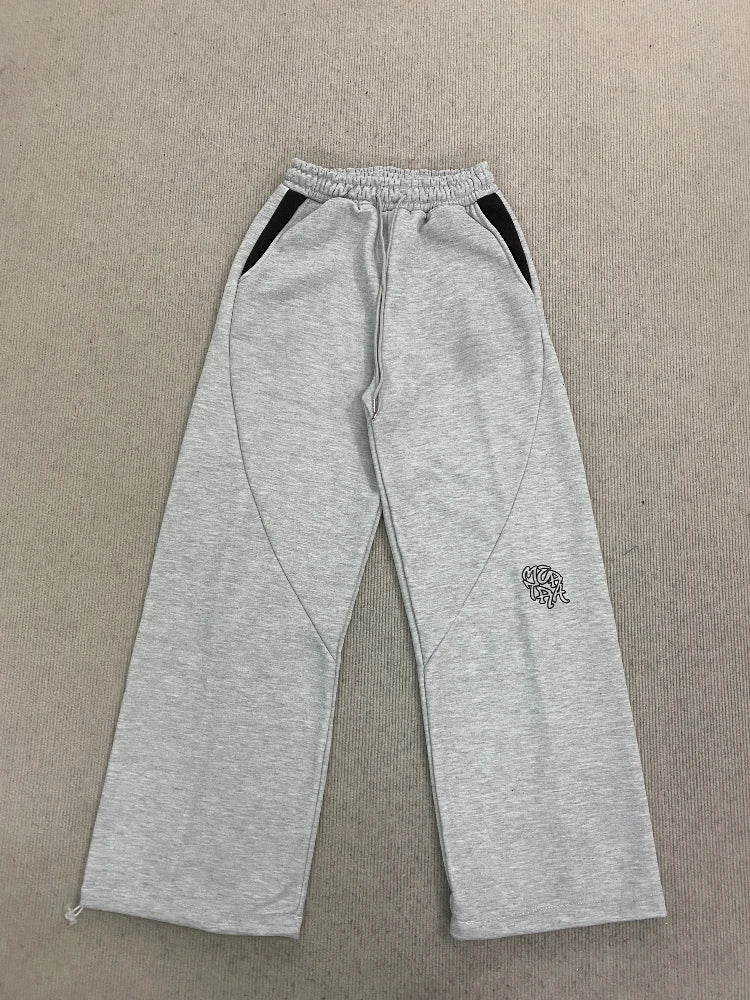 Autumn and winter new trendy men's and women's high street Japanese casual sports letter hooded sweatshirt and pants set