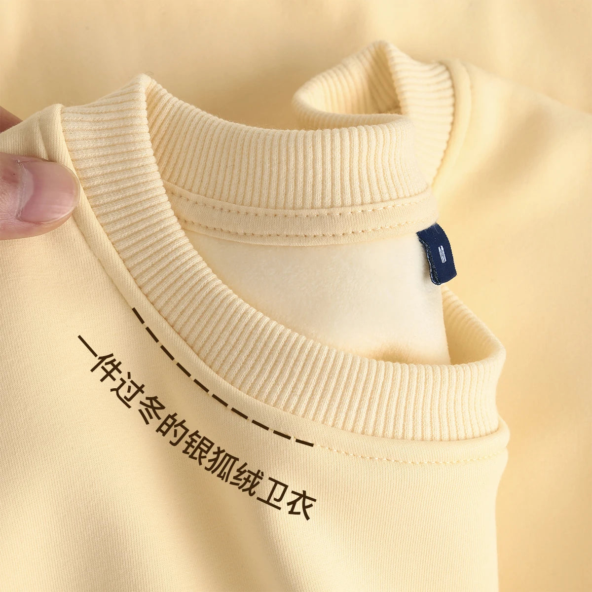 2026 Burgundy 500g Heavyweight Fleece-Lined Crew Neck Sweatshirt Unisex Autumn Winter Base Shirt Pullover Loose Top - Matrix Studios